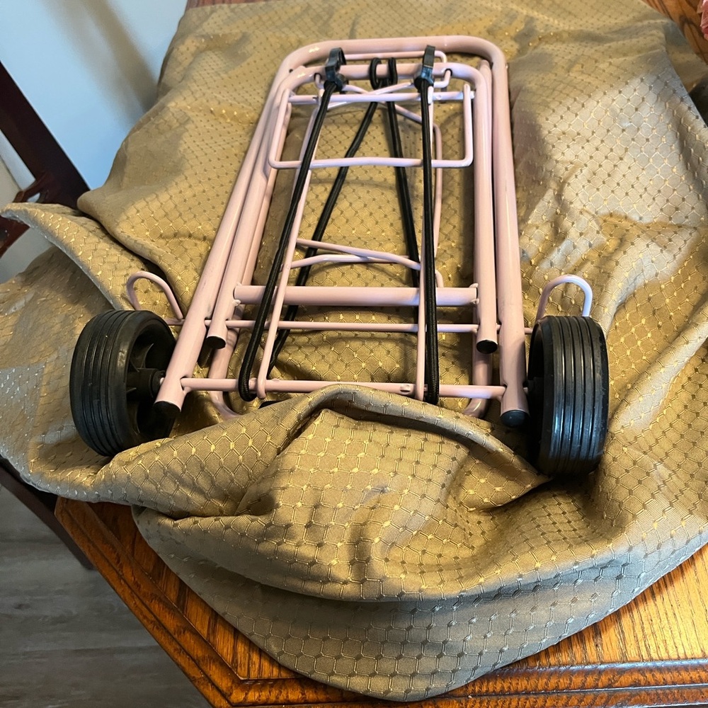 Pink Cart with Wheels